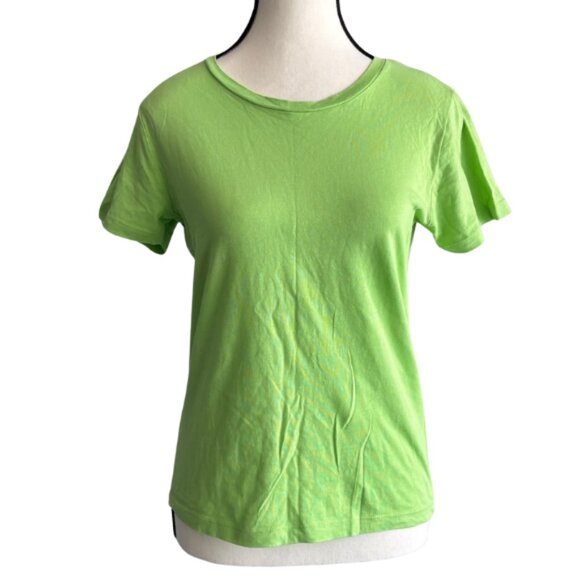 MANGO FRESH GREEN 100% COTTON T-SHIRT, SZ. M - Picture 1 of 4